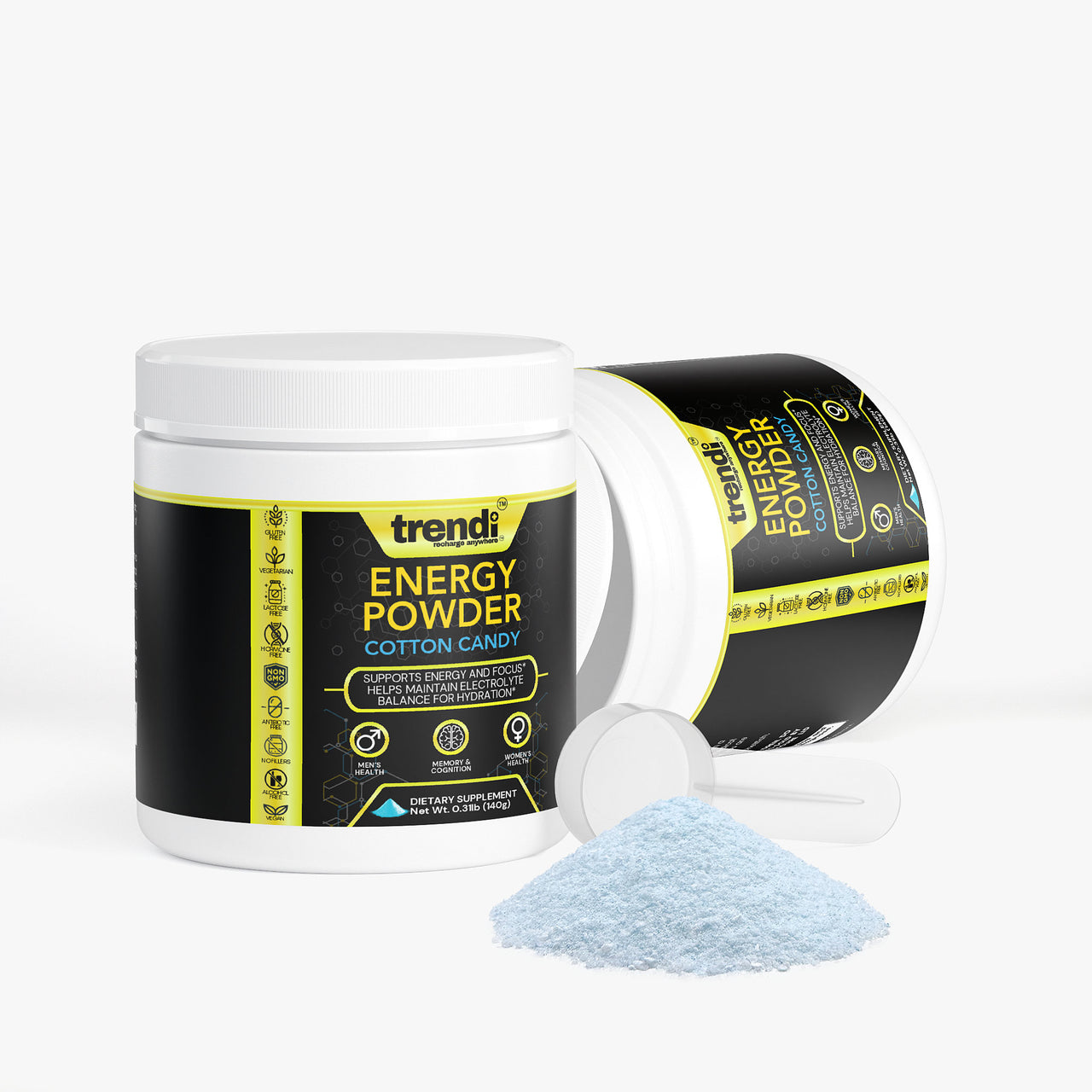 15 PACK BUNDLE: ENERGY POWDER (Cotton Candy)