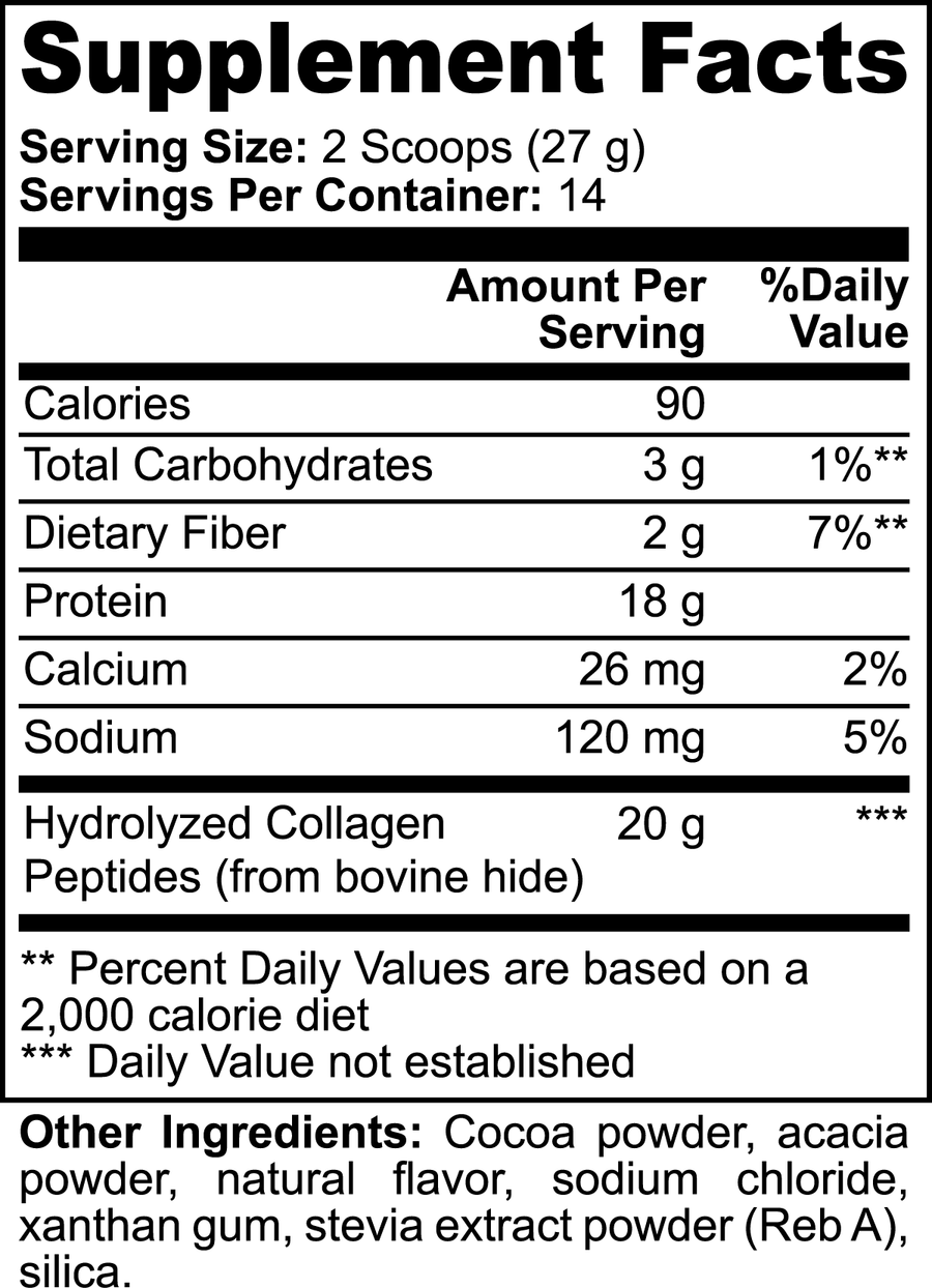 GRASS-FED COLLAGEN PEPTIDES POWDER (Chocolate)
