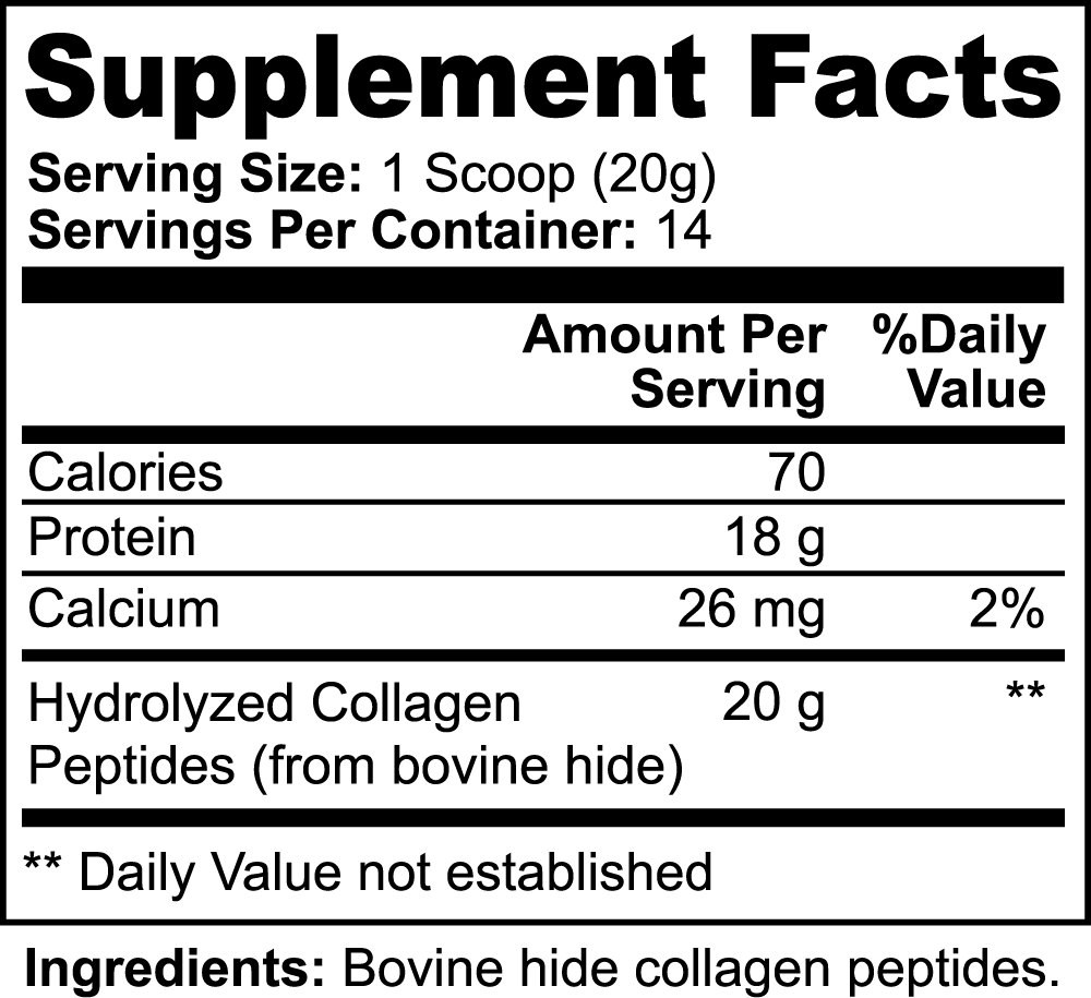 GRASS-FED HYDROLYZED COLLAGEN PEPTIDES