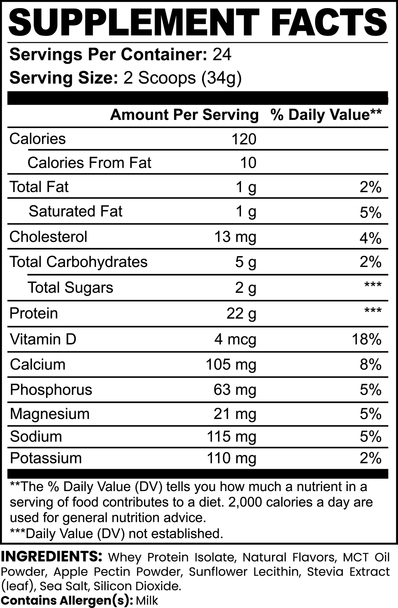 ADVANED 100% WHEY PROTEIN ISOLATE (Vanilla)