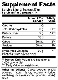 Thumbnail for 15 PACK BUNDLE: GRASS-FED COLLAGEN PEPTIDES POWDER (Chocolate)
