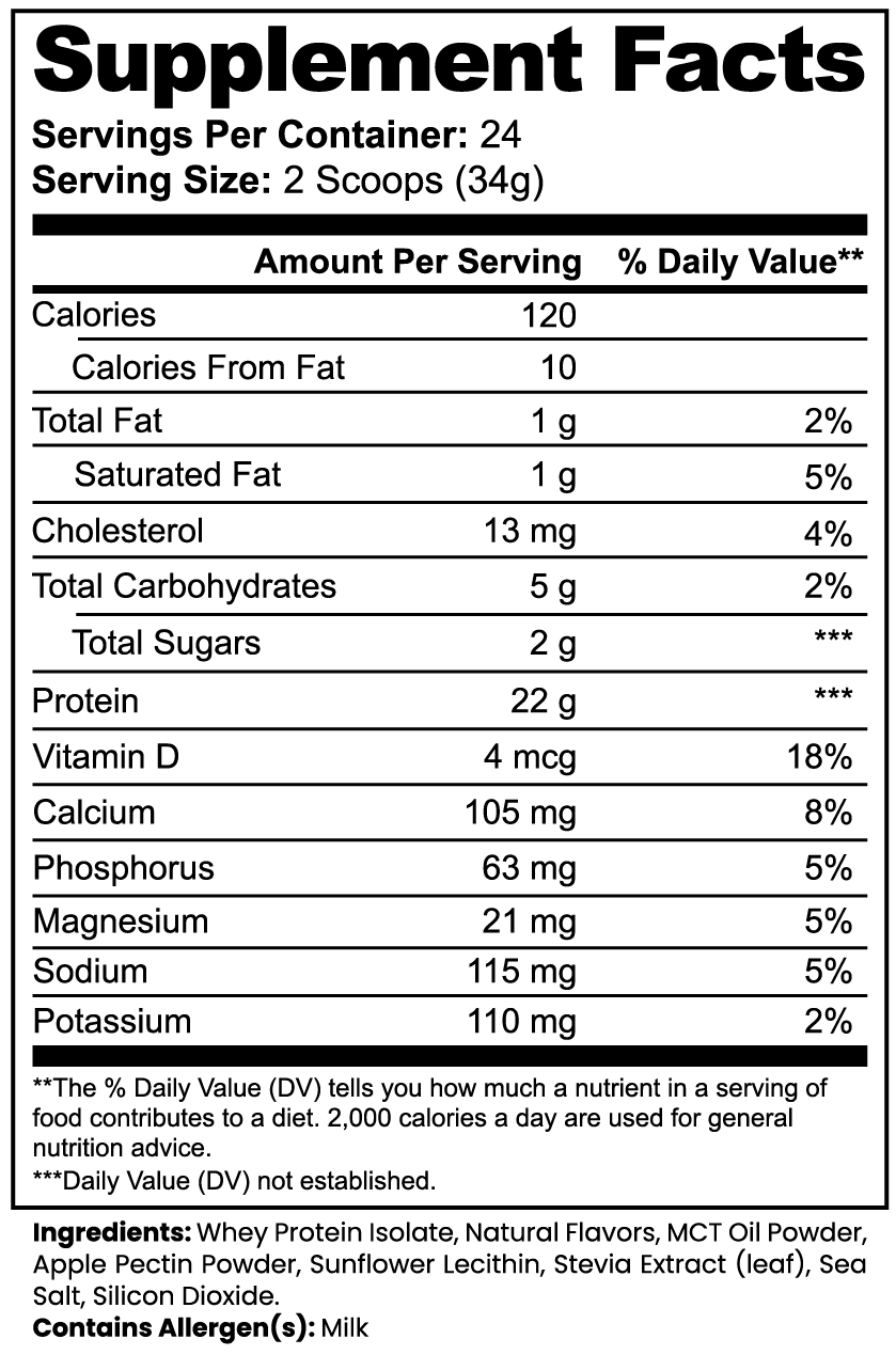 15 PACK BUNDLE: ADVANCED 100% WHEY PROTEIN ISOLATE (Vanilla)