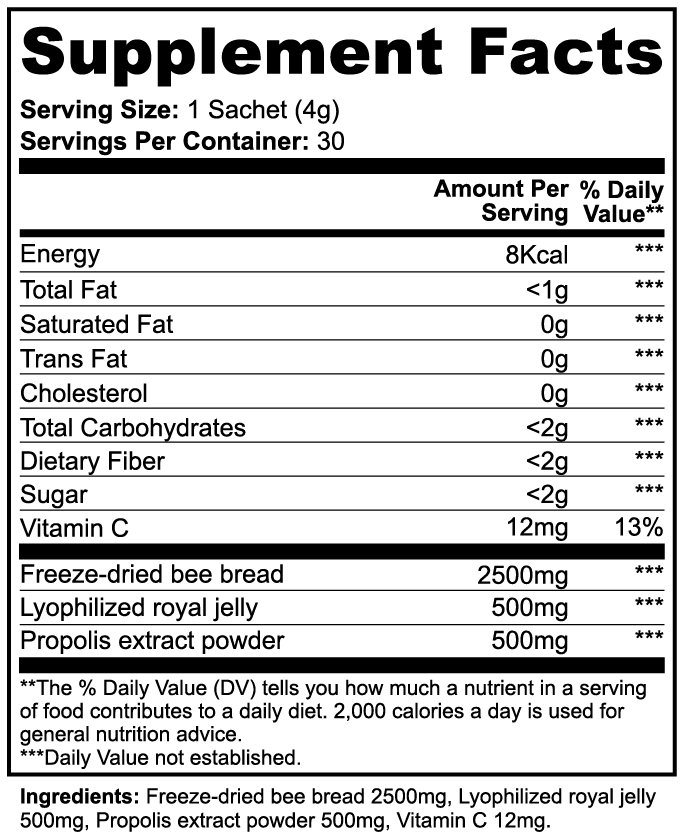 15 PACK BUNDLE: BEE BREAD POWDER