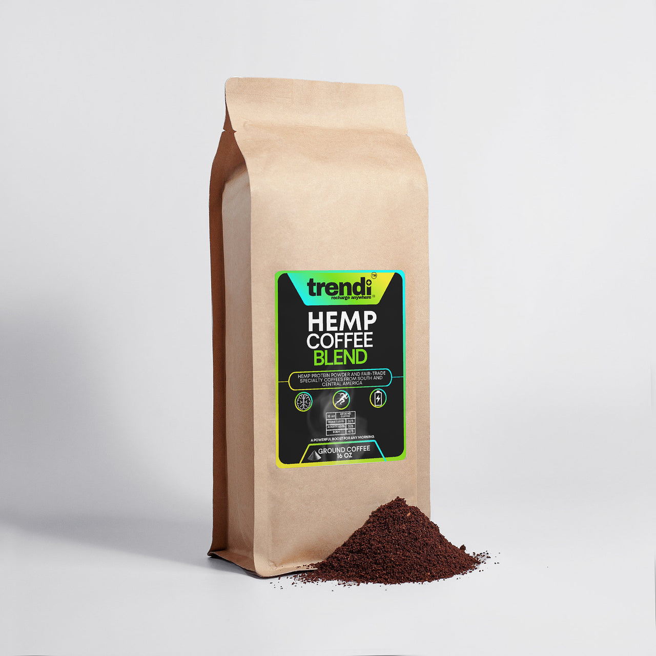 HEMP COFFEE BLEND - Medium Roast 16oz