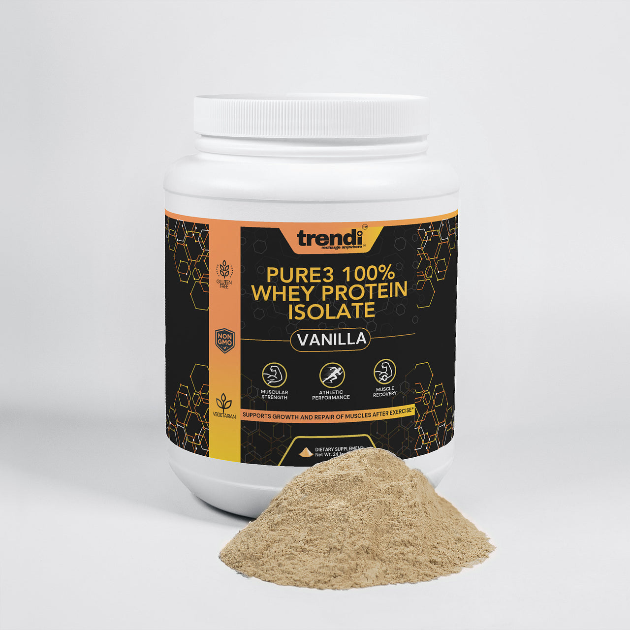 Pure3 100% Whey Protein Isolate (Vanilla)