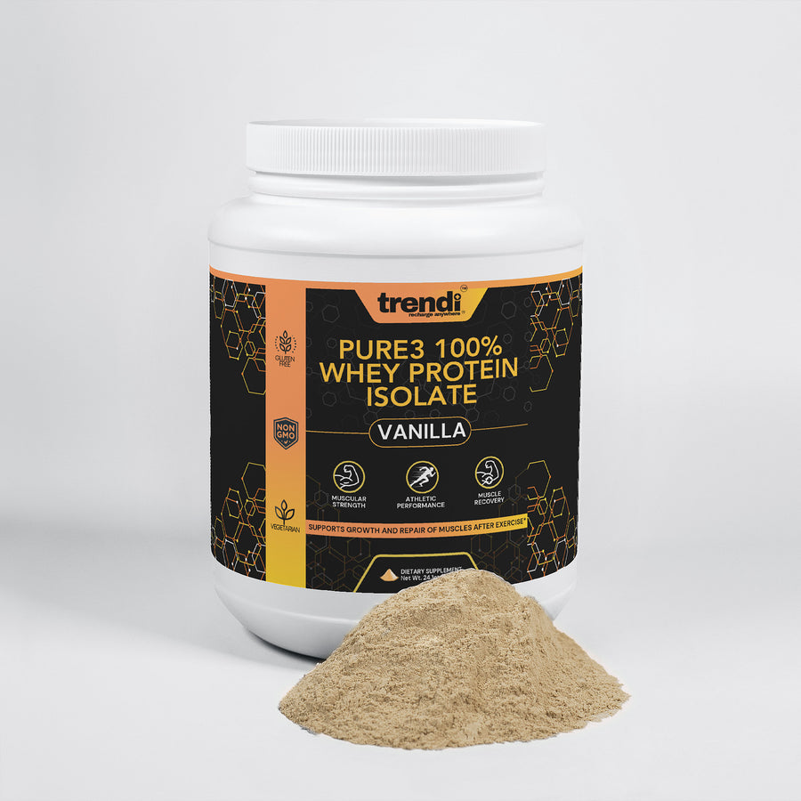 Pure3 100% Whey Protein Isolate (Vanilla)