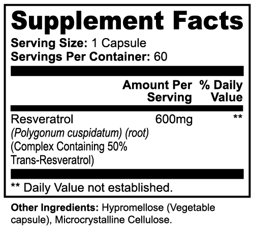 RESVERATROL 600mg